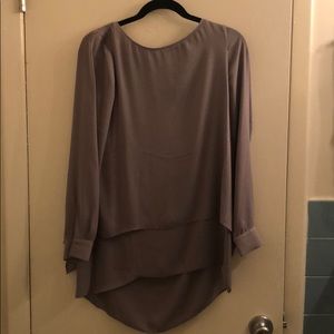 Layers flowy gray long sleeve